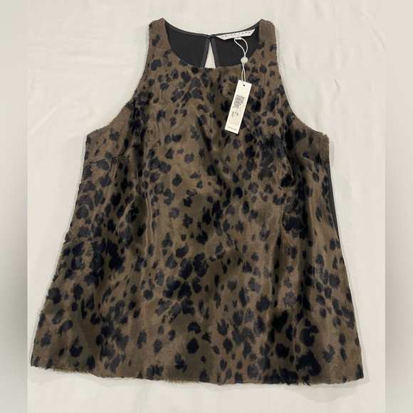 Trina Turk | NWT | Mill Creek Top | Faux Fur | Medium - Picture 3 of 8